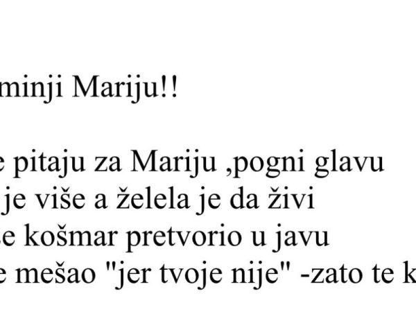O Mariji žene sa Kosova pišu&nbsp;poeziju