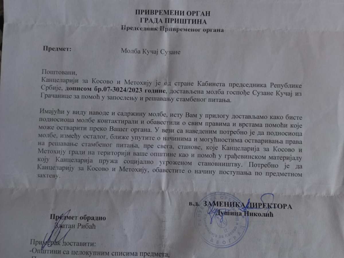 Kada se lokalni funkcioneri oglušuju o kabinet predsednika i Kancelariju za&nbsp;KiM